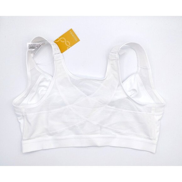 DELIMIRA Full Coverage Front Closure Bra Wire Free Back Support Posture 36E - Picture 7 of 9